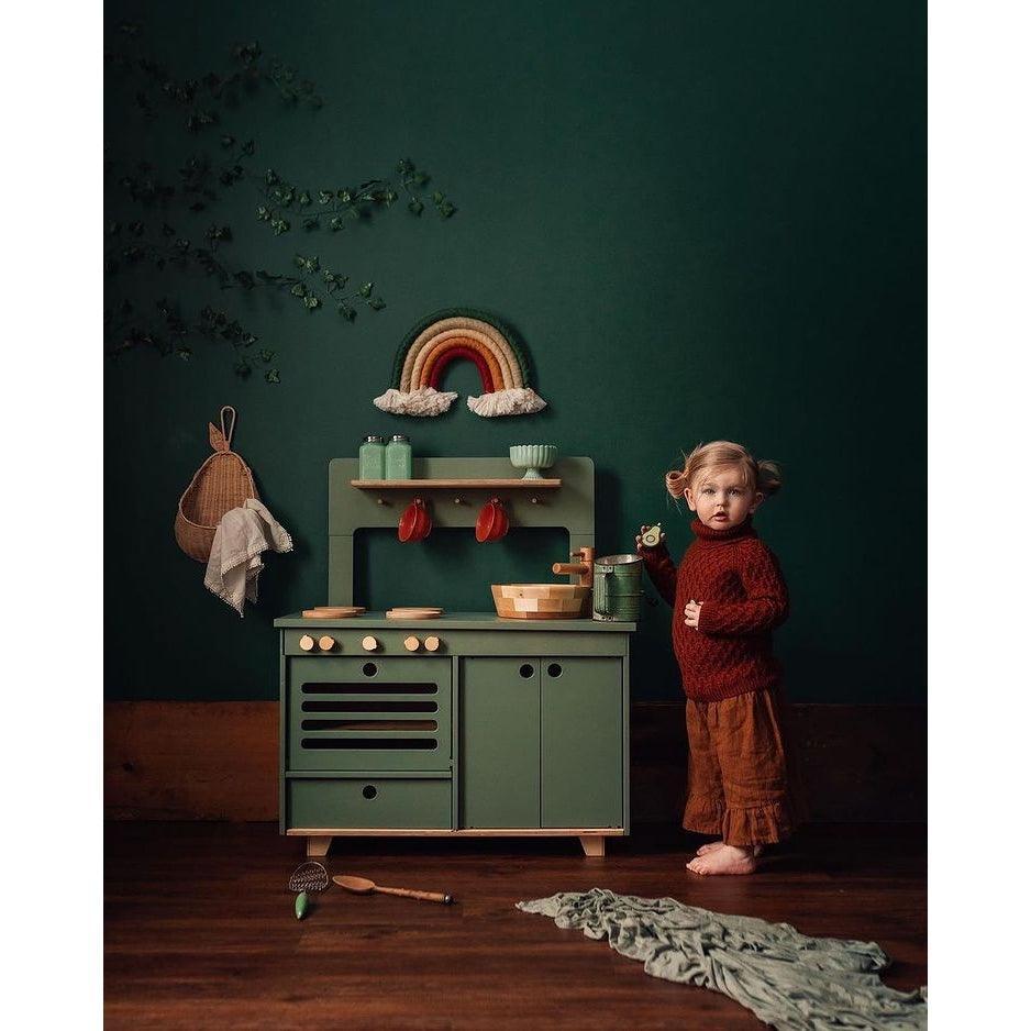 Zoe Wooden Play Kitchen - Why and Whale