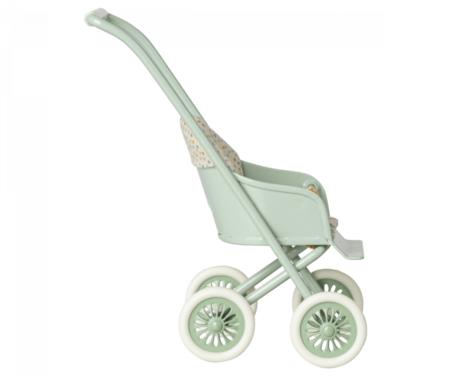 Maileg - Stroller Micro, Mint - Why and Whale