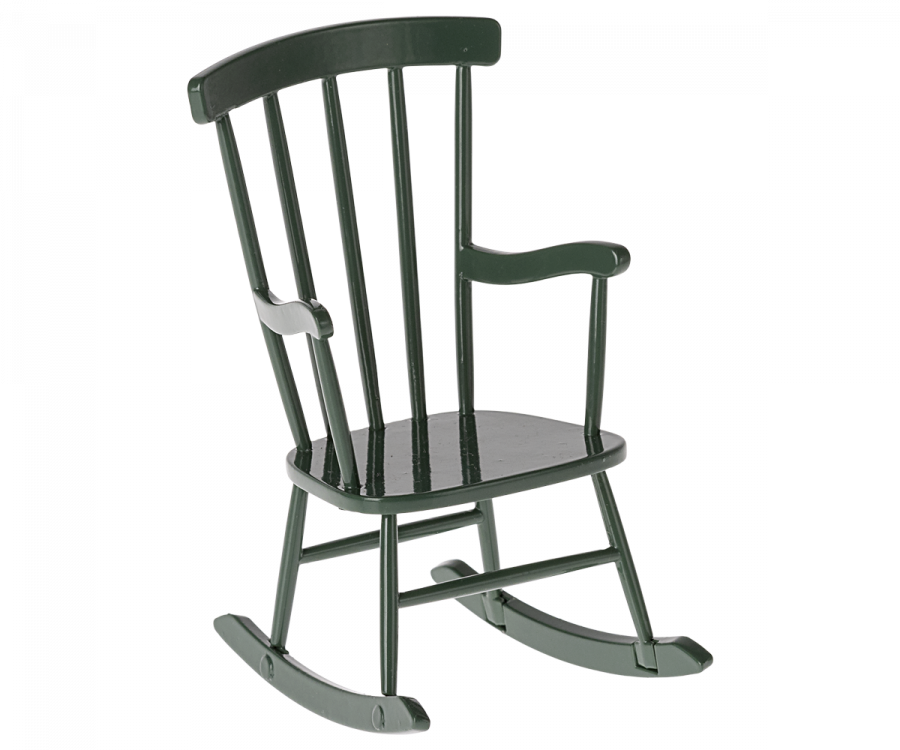 Maileg - Rocking chair, Mouse - Dark green