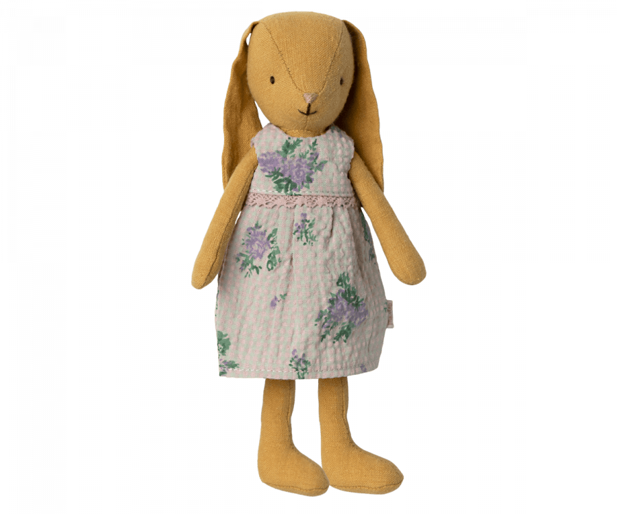 SHIPS APRIL Maileg - Bunny size 1, Dusty yellow, Dress - Why and Whale