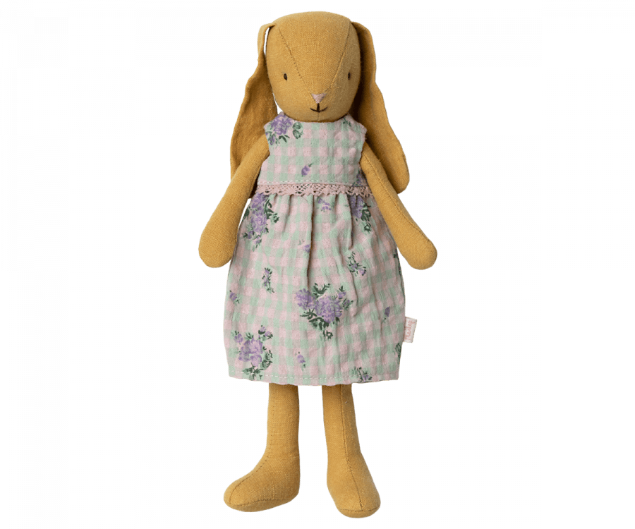 SHIPS APRIL Maileg - Bunny size 2, Dusty yellow, Dress - Why and Whale