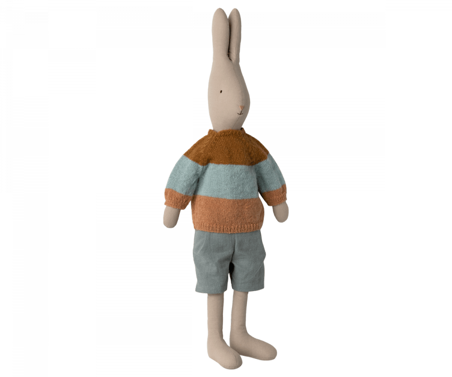 Maileg - Rabbit size 2, Brown - Shirt and shorts - Stuffed Animal - Brown