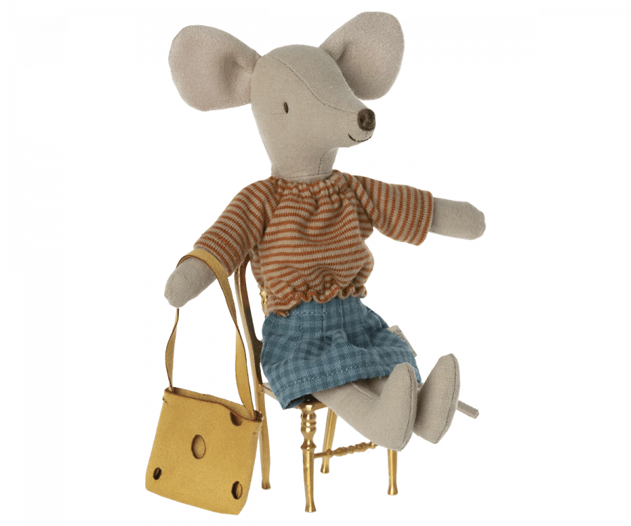 *SHIPS SOON Maileg - Mum Mouse, striped - Why and Whale