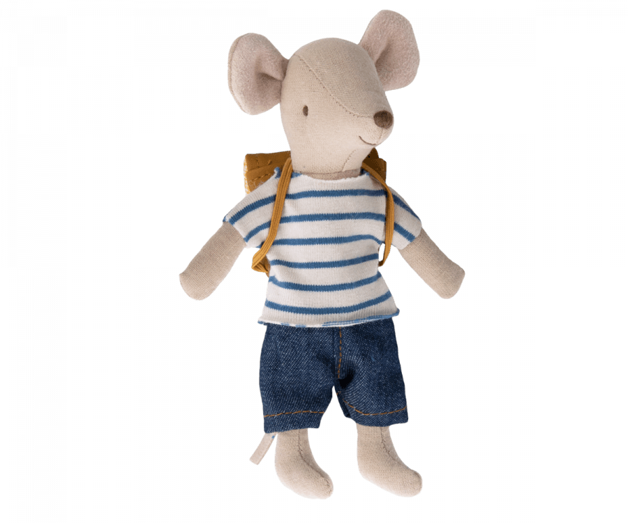 Maileg - Tricycle mouse, Big brother with bag - Why and Whale