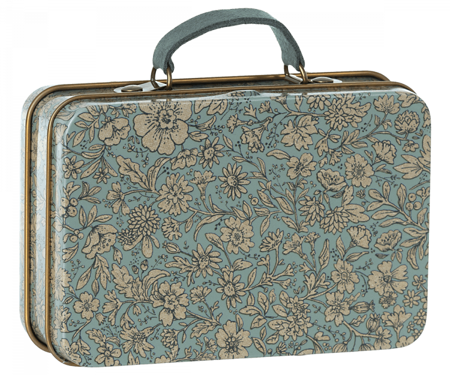 Maileg - Small suitcase, blossom blue - Why and Whale