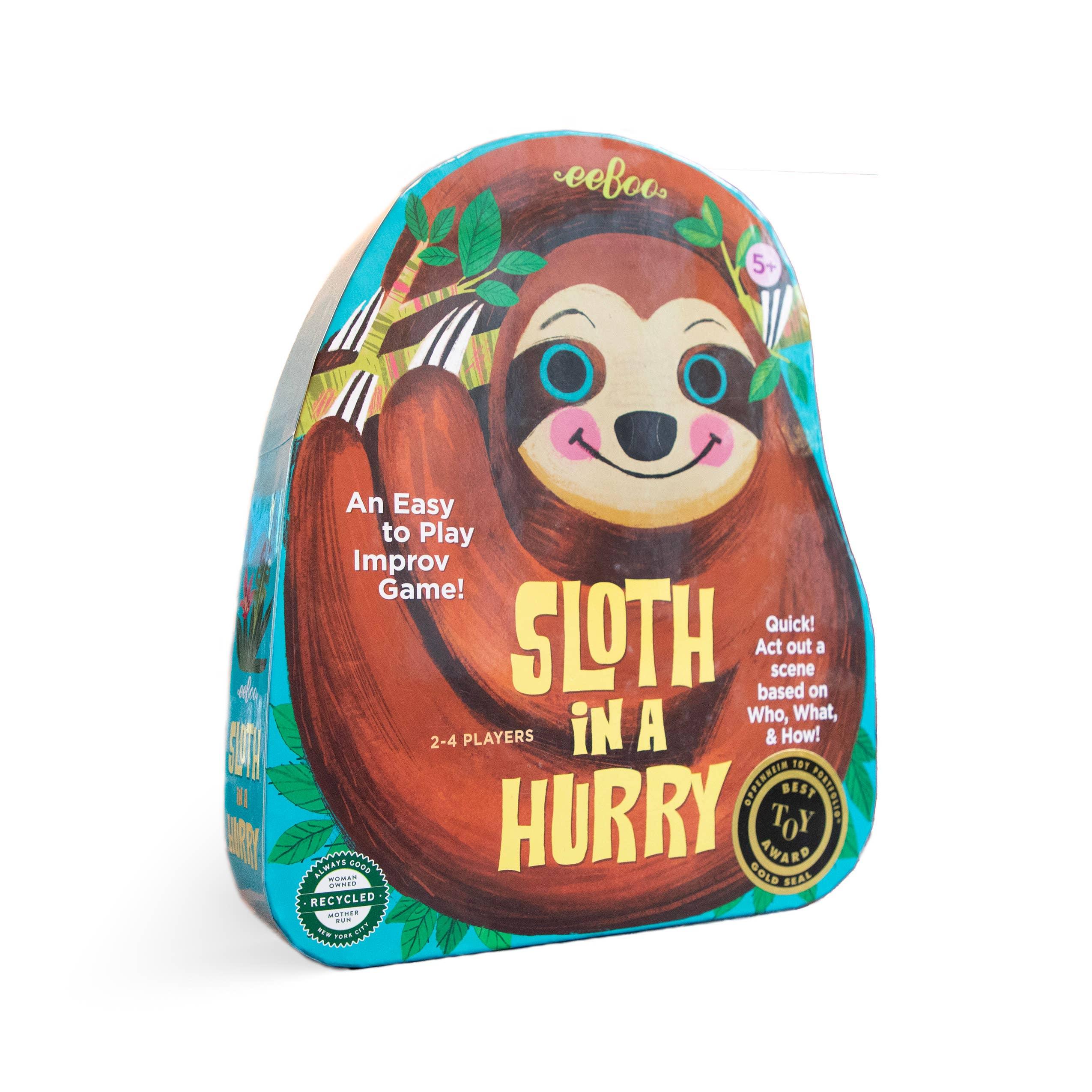 Sloth in a Hurry Shaped Box Spinner Game - Why and Whale