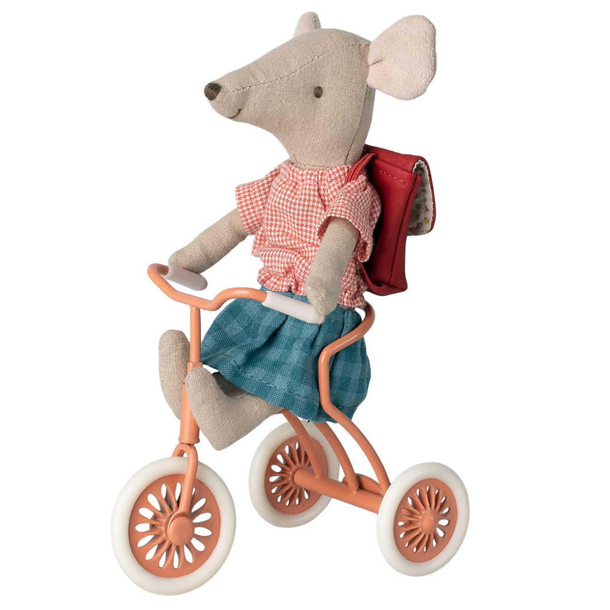 *ships soon Maileg - Abri à tricycle for Mouse, Coral - Why and Whale