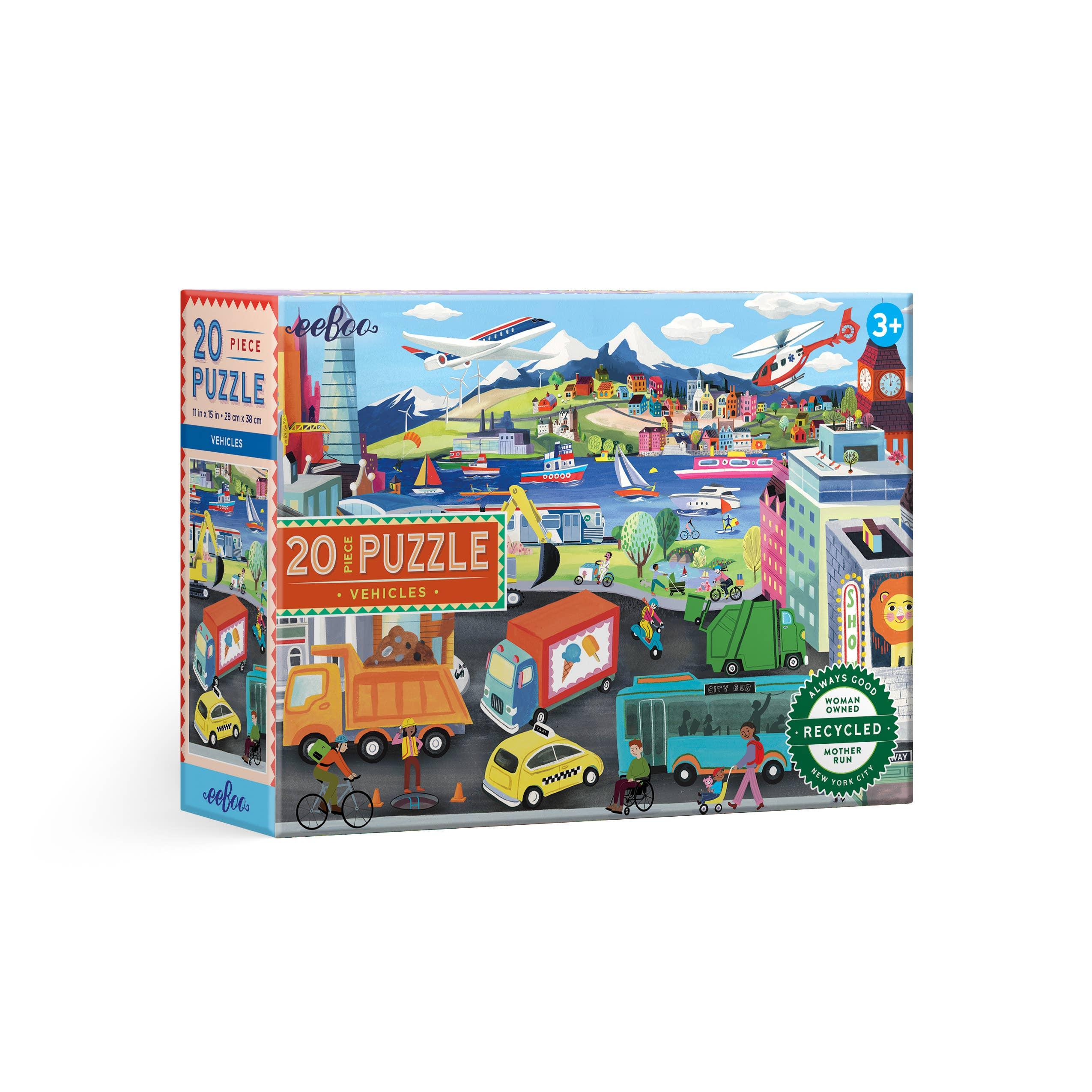 Vehicles 20 Piece Puzzle - Why and Whale