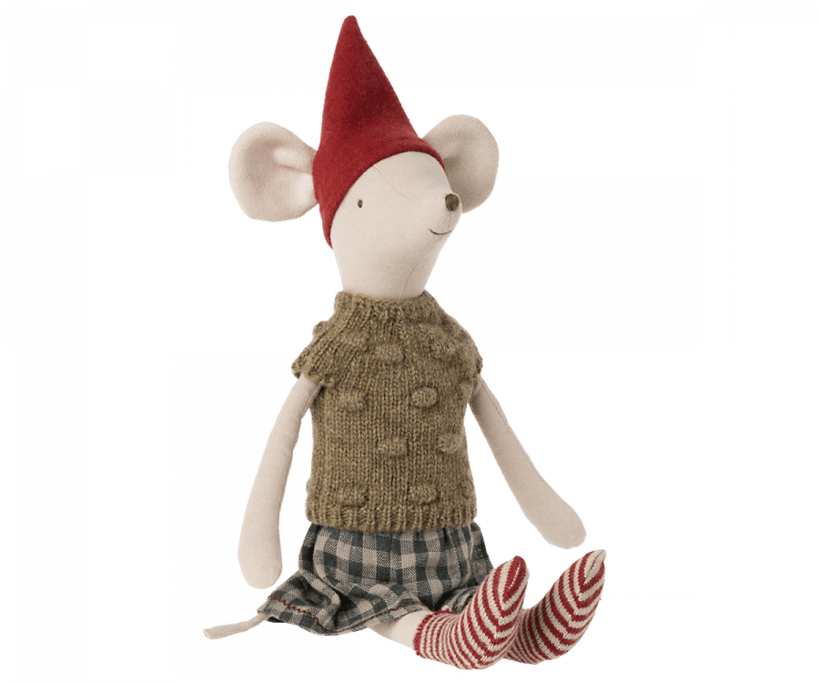 Maileg - Christmas mouse, Medium - Girl - Why and Whale