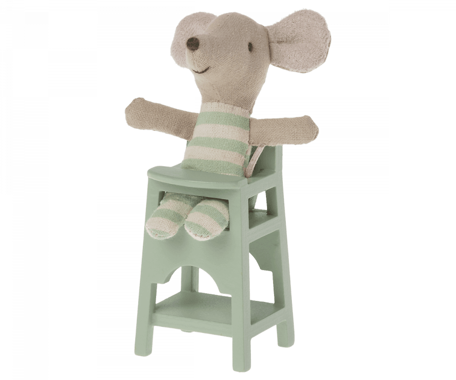 *ships soon Maileg - High chair for Mouse, mint - Why and Whale