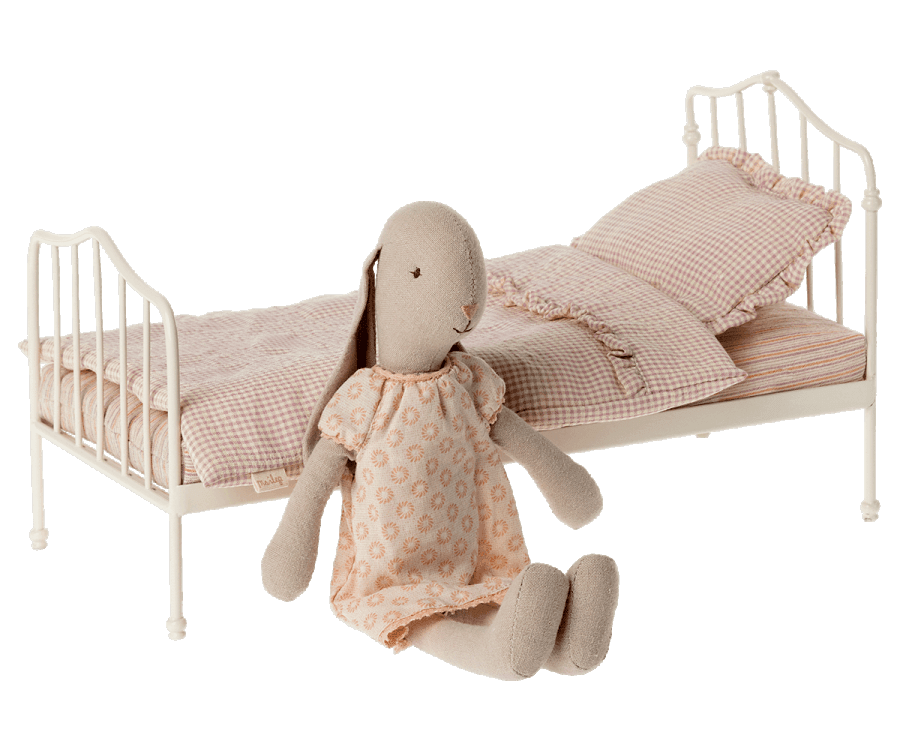 Maileg - Miniature bed, Mini, Purple - Why and Whale