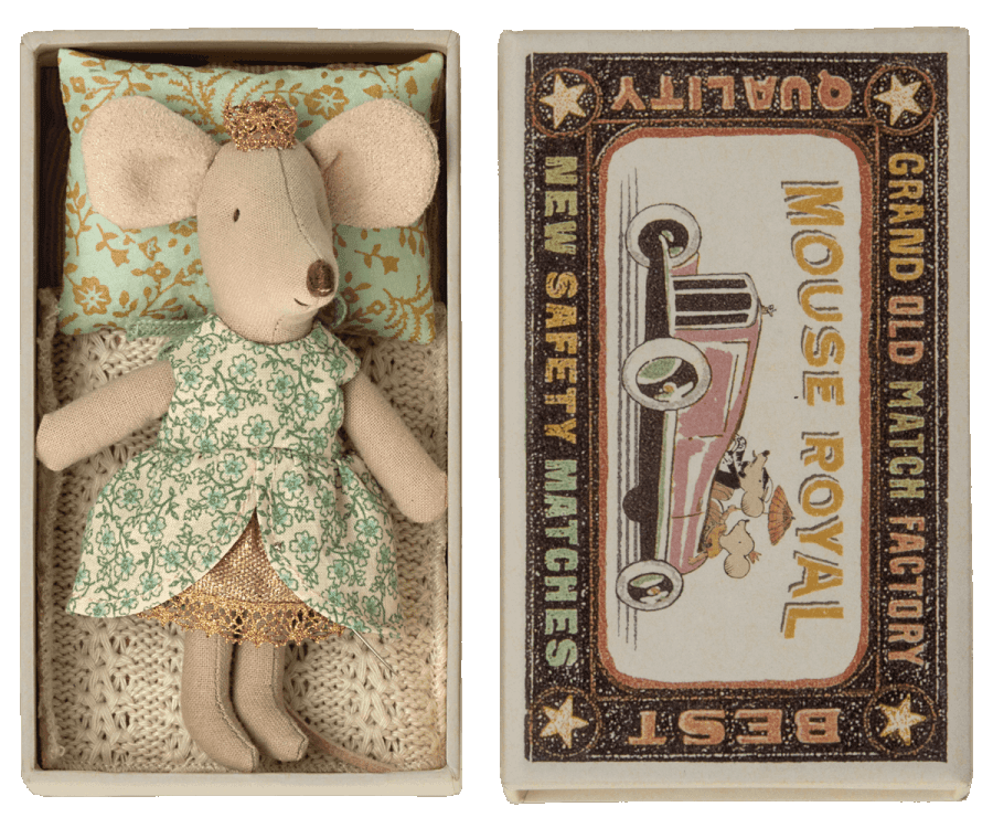 Maileg - Princess mouse, Little sister in matchbox - Why and Whale