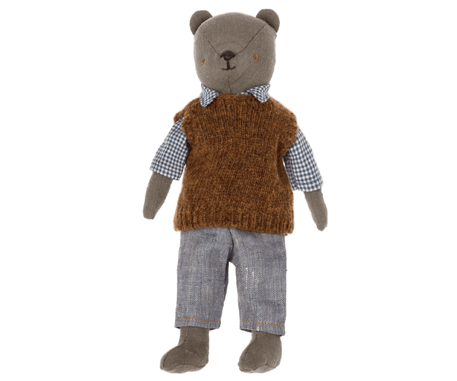 Maileg Shirt, slipover and pants for Teddy dad - Why and Whale