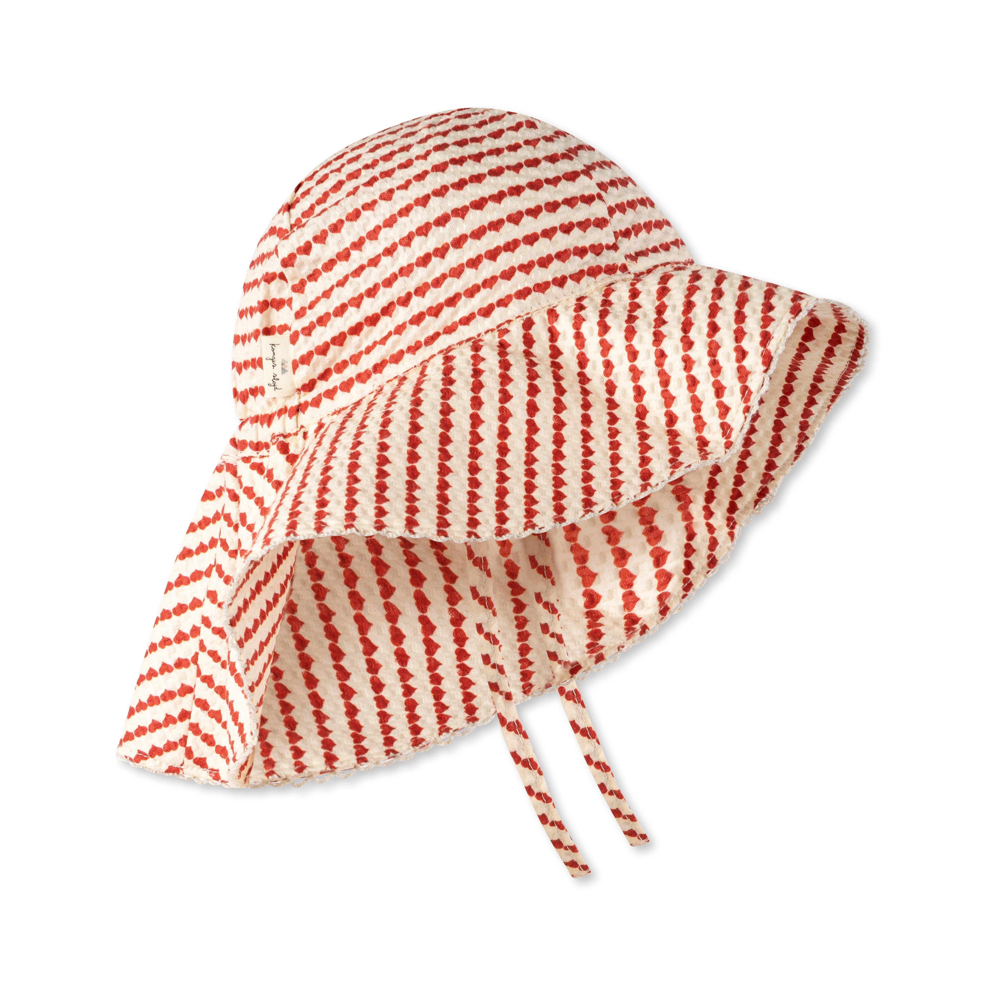 MILLI FRILL SUMMER HAT - HEART ON A STRING - Why and Whale