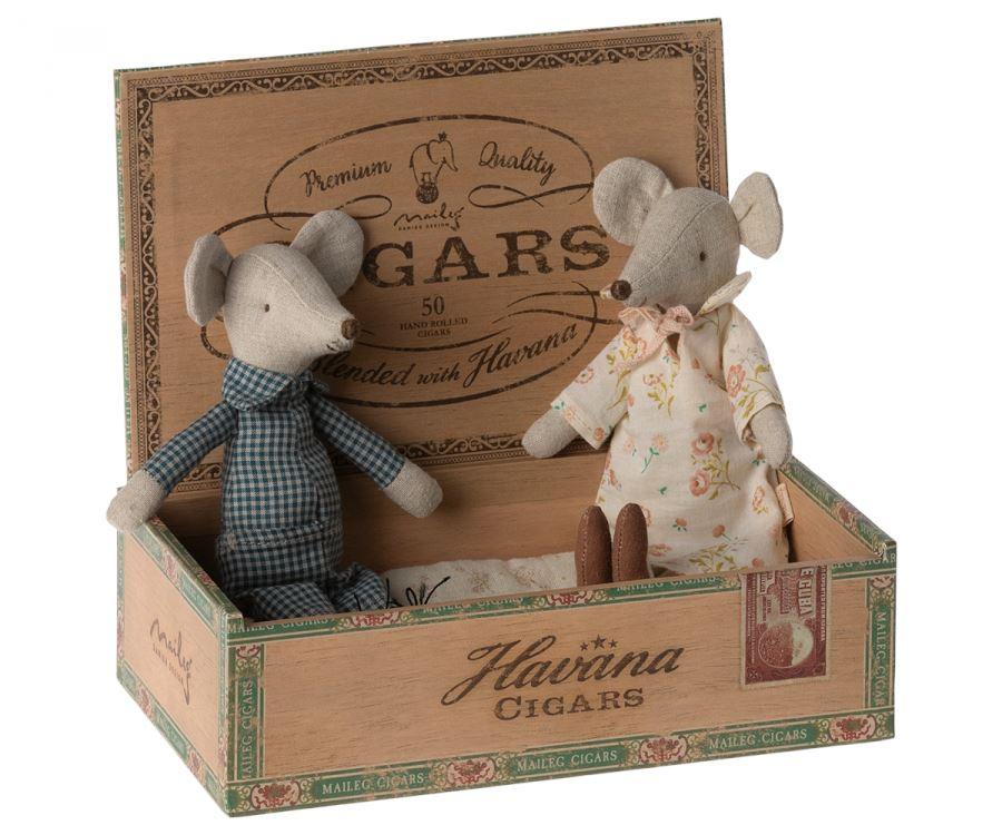 Presale Grandma and Grandpa mice in cigarbox - Why and Whale