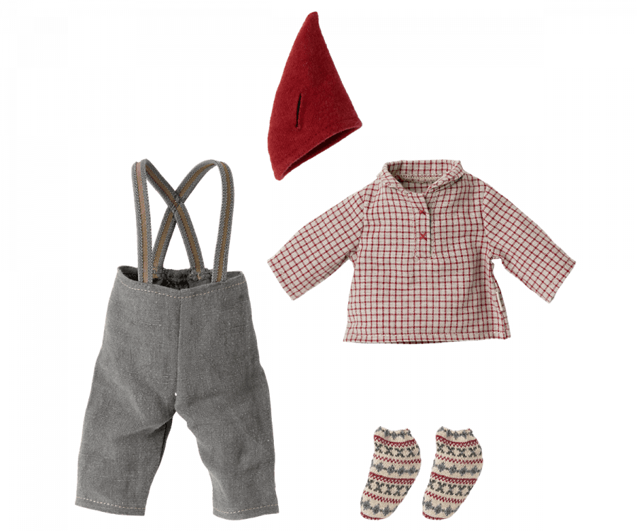 Maileg - Christmas Clothes, Medium Mouse, Boy - Why and Whale