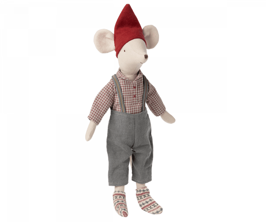 Maileg - Christmas Clothes, Medium Mouse, Boy - Why and Whale