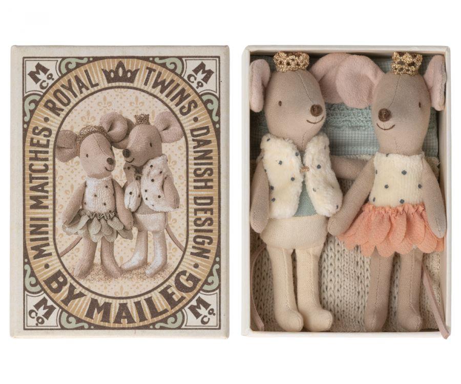 Presale Royal twins mice, Little sister and brother in box - Why and Whale