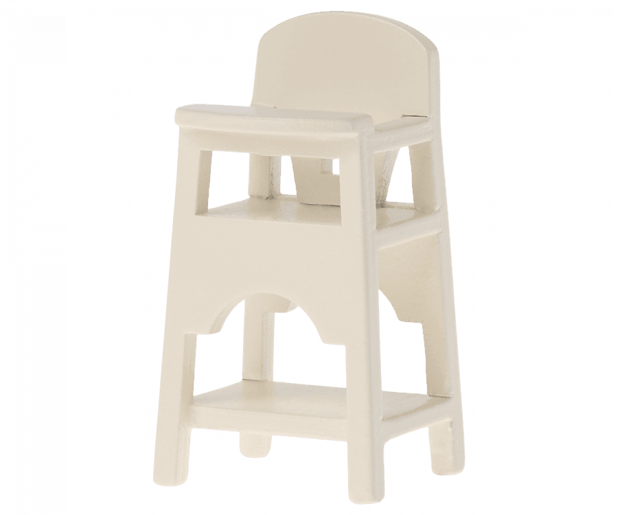 Maileg - High chair, Mouse - Off white - Why and Whale